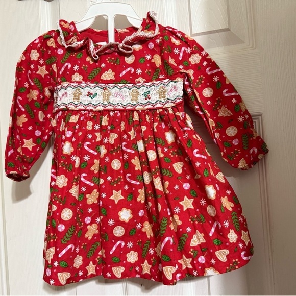 Bonnie Baby Other - New Bonnie Baby Smocked Christmas address & Diaper Cover